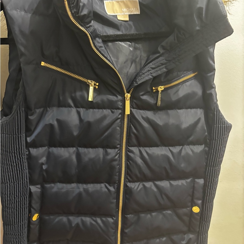 Michael Kors Black Jacket with Gold Label